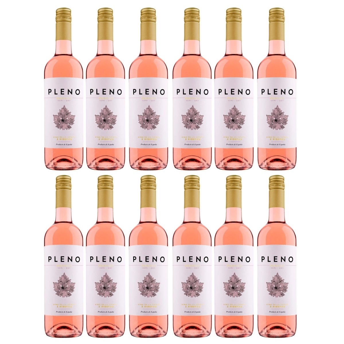 Bodegas Agronavarra Pleno Rosado Semi - Dry Halbtrocken Roséwein Vegan Spanien (12 x 0,75 l) - Versanel - 