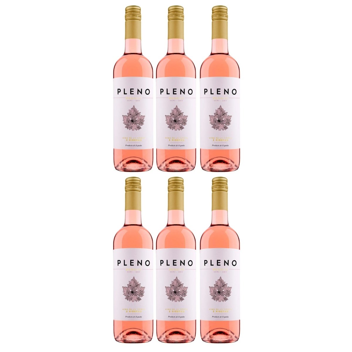 Bodegas Agronavarra Pleno Rosado Semi - Dry Halbtrocken Roséwein Vegan Spanien (6 x 0,75 l) - Versanel - 