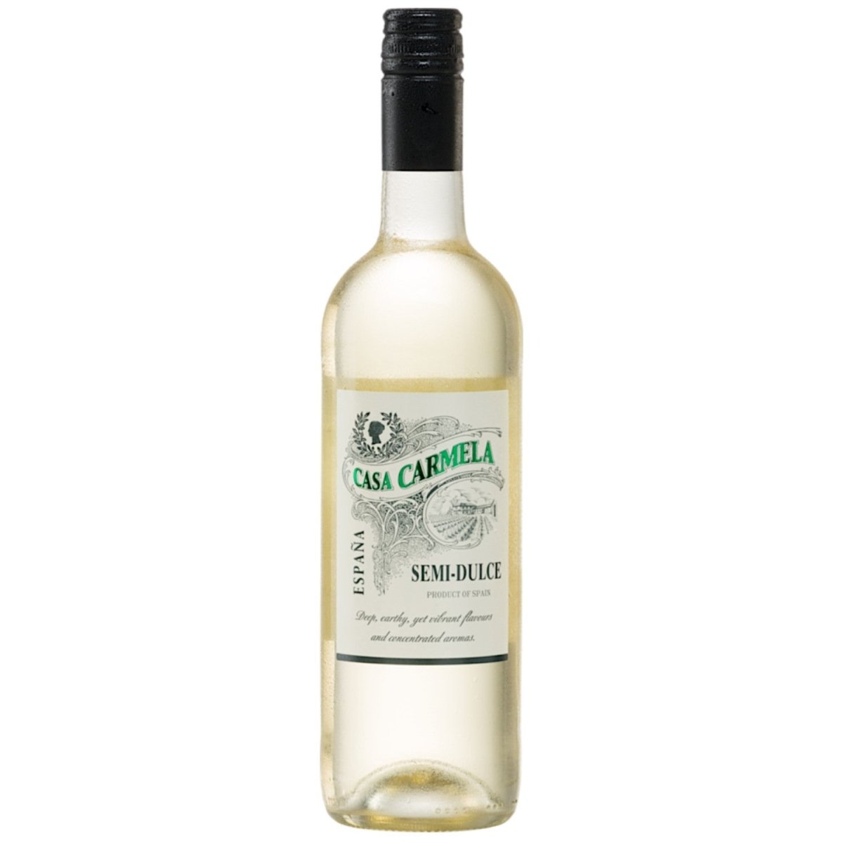 Bodegas Castaño Casa Carmela Semi - Dulce Blanco Halbtrocken Weißwein Vegan Spanien (12 x 0,75 l) - Versanel - 