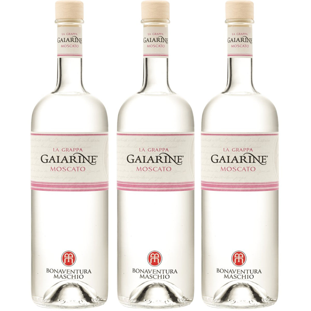 Bonaventura Maschio La Grappa Gaiarine Vitigno Unico Grappa Di Moscato Spirituose Italien(3 x 0,7l) - Versanel - 