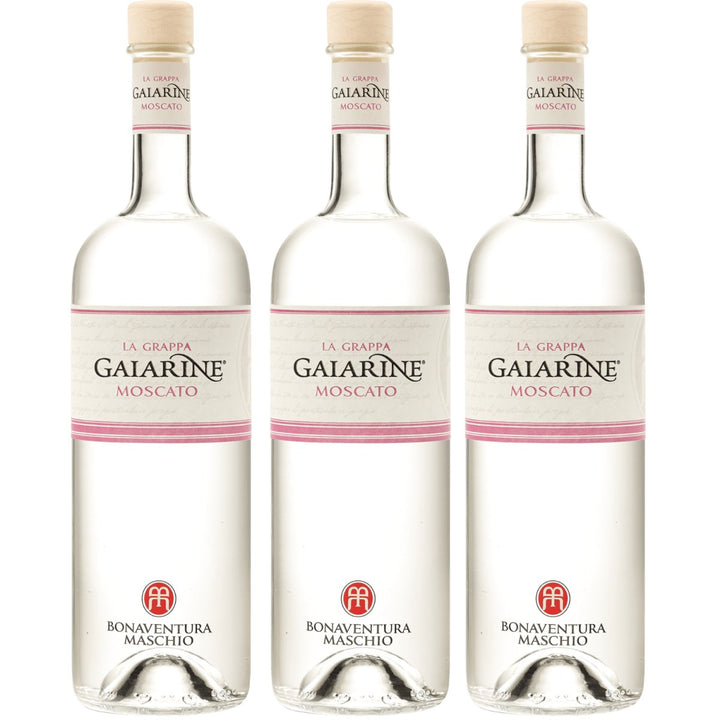 Bonaventura Maschio La Grappa Gaiarine Vitigno Unico Grappa Di Moscato Spirituose Italien(3 x 0,7l) - Versanel - 