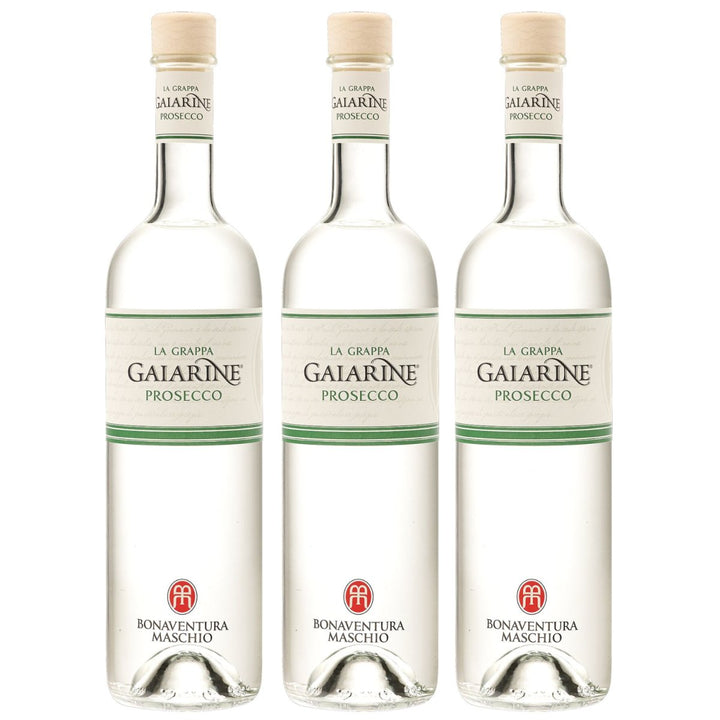 Bonaventura Maschio La Grappa Gaiarine Vitigno Unico Grappa Di Prosecco Spirituose Italien(3 x 0,7l) - Versanel - 