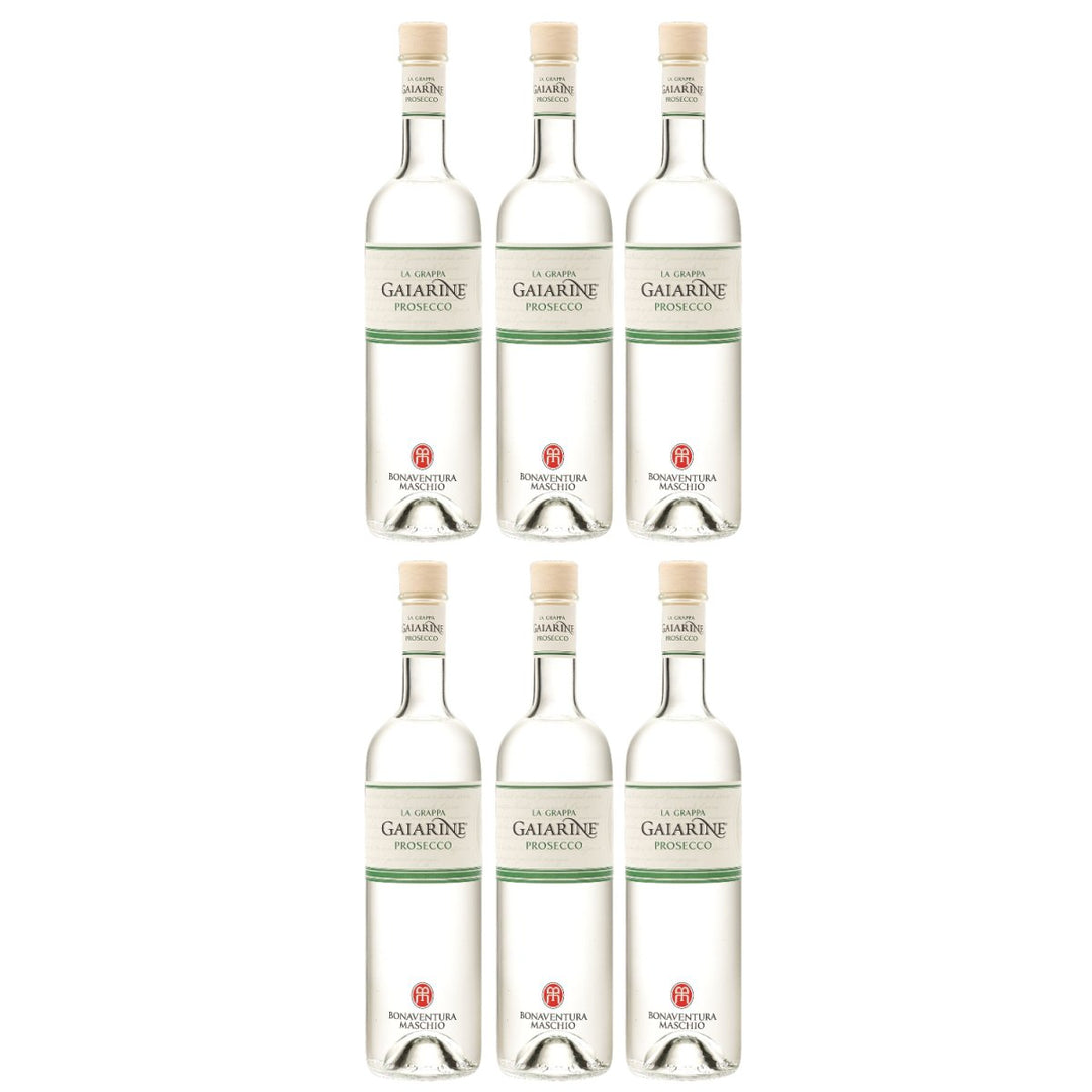 Bonaventura Maschio La Grappa Gaiarine Vitigno Unico Grappa Di Prosecco Spirituose Italien(6 x 0,7l) - Versanel - 