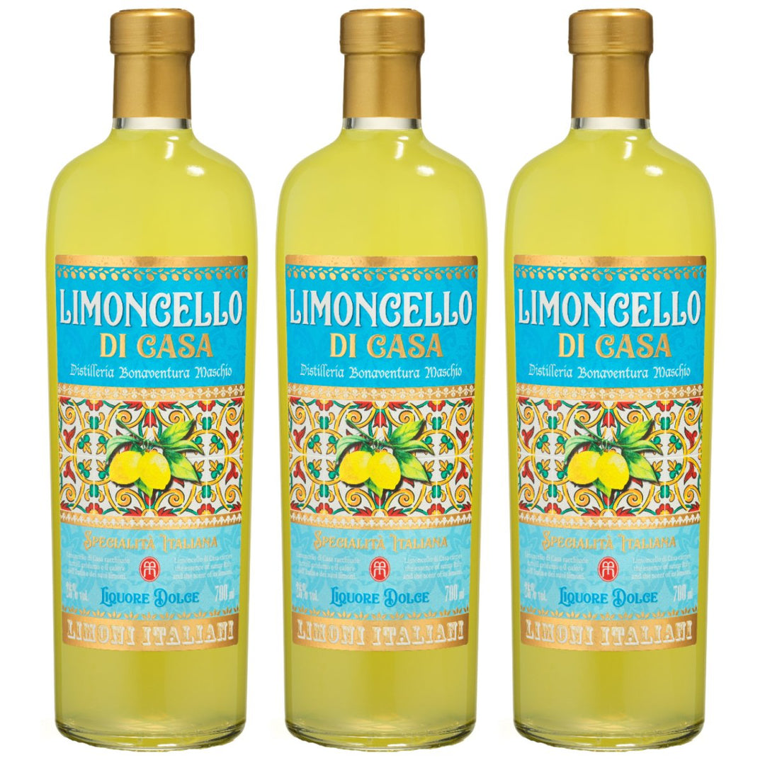 Bonaventura Maschio Liquori Dolci Limoncello di Casa Likör Italien(3 x 0,7l) - Versanel - 