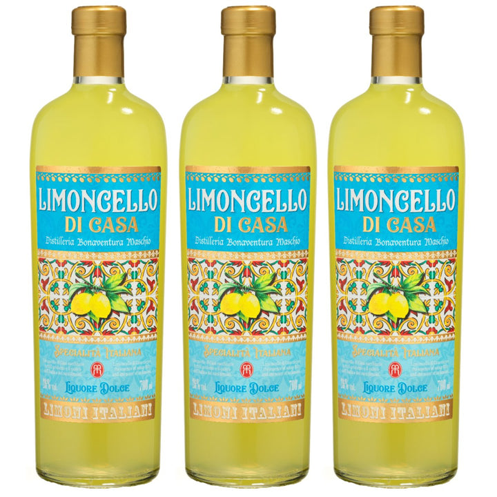 Bonaventura Maschio Liquori Dolci Limoncello di Casa Likör Italien(3 x 0,7l) - Versanel - 