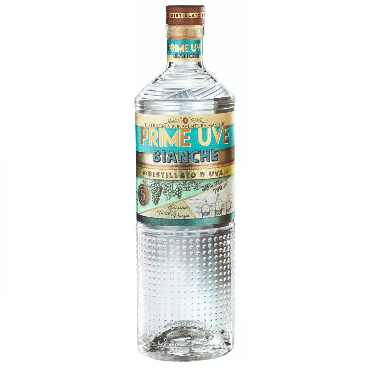 Bonaventura Maschio Prime Uve - Distillato D'uva Bianche Traubenbrand Italien(1 x 0,7l) - Versanel - 