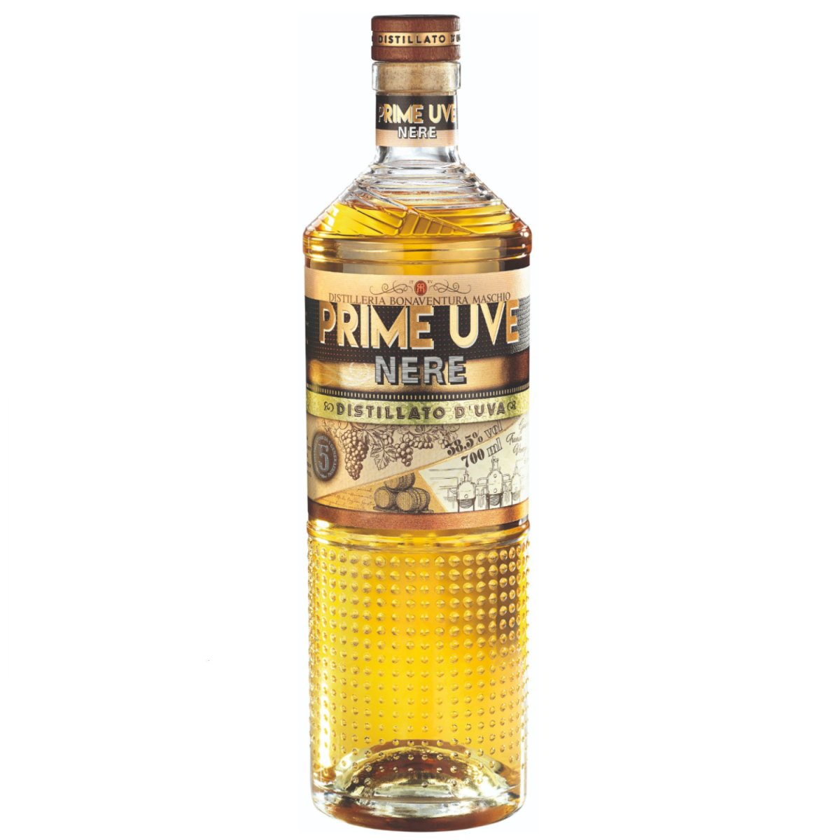 Bonaventura Maschio Prime Uve - Distillato D'uva Nere Traubenbrand Italien(1 x 0,7l) - Versanel - 