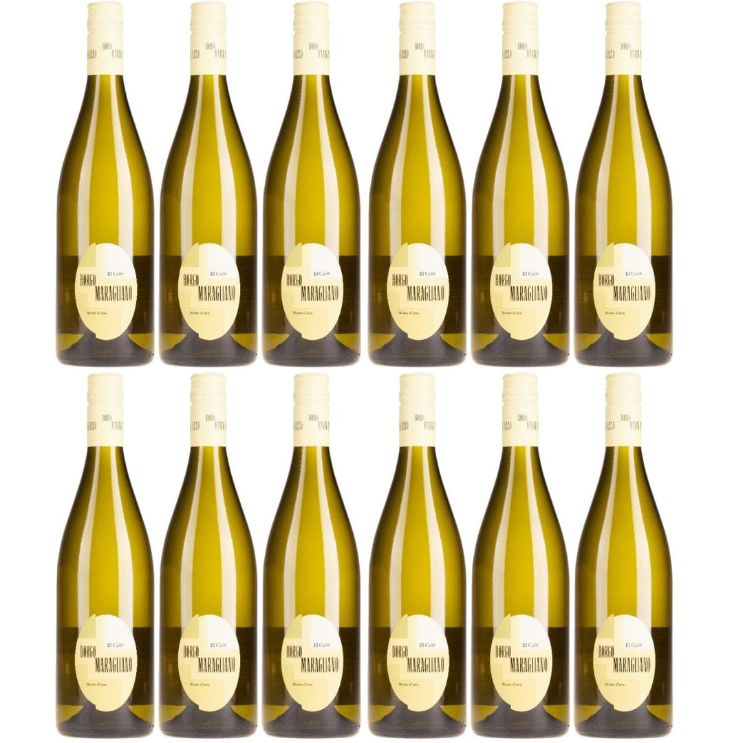 Borgo Maragliano El Calie Mosto d'Uva Frizzante Perlwein Süß Piemont Italien (12 x 0,75l) - Versanel - 