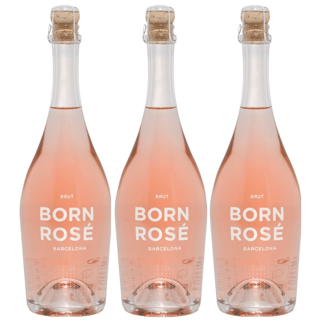 Born Rosé Sparkling Rosé Schaumwein Bio Wein trocken Spanien (3 x 0,75l) - Versanel - 