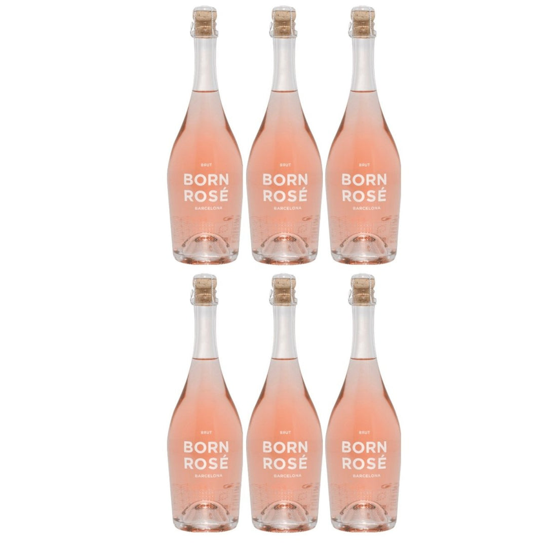 Born Rosé Sparkling Rosé Schaumwein Bio Wein trocken Spanien (6 x 0,75l) - Versanel - 
