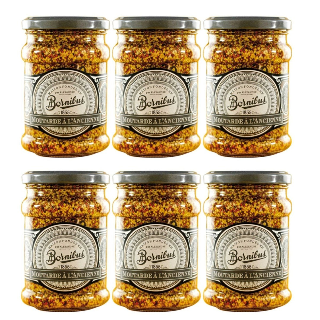Bornibus Moutarde à L'ancienne Senf mit Senfkörner Frankreich (6 x 245g) - Versanel - 