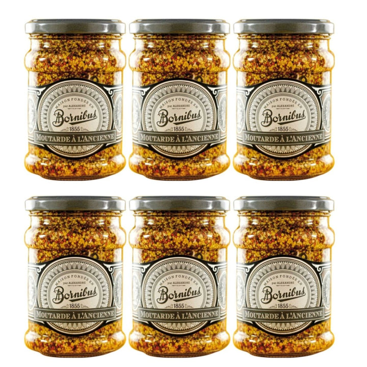 Bornibus Moutarde à L'ancienne Senf mit Senfkörner Frankreich (6 x 245g) - Versanel - 