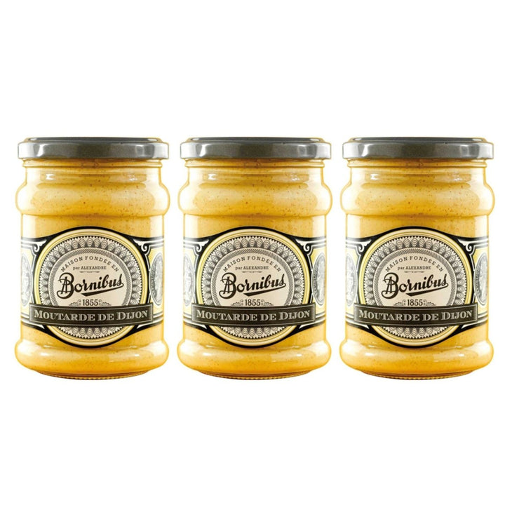 Bornibus Moutarde de Dijon Senf Frankreich (3 x 250g) - Versanel - 