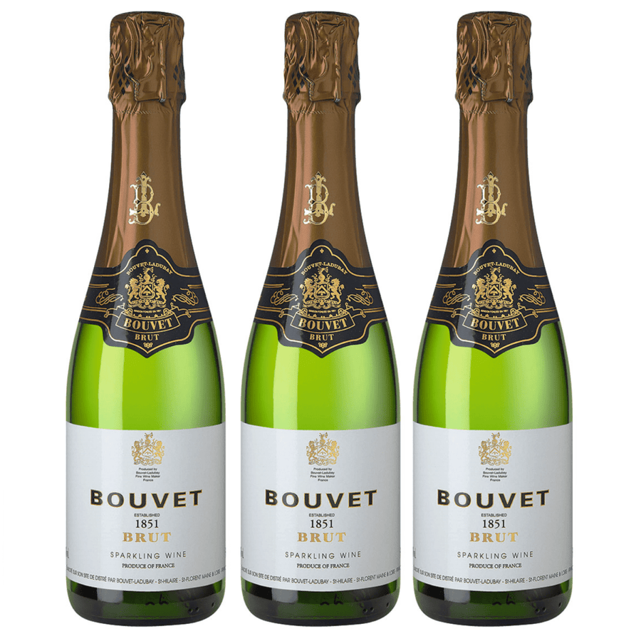 Bouvet Ladubay 1851 Brut Blanc Méthode Traditionelle Schaumwein weiss Frankreich (3 x 0,375l) - Versanel - Wein