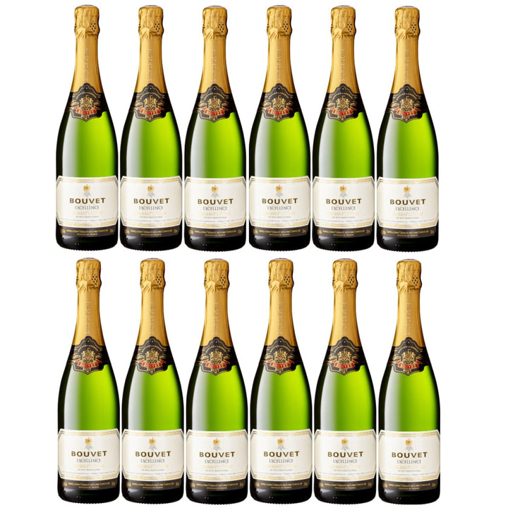 Bouvet Ladubay Crémant de Loire brut Blanc AOP Schaumwein Méthode traditionelle Frankreich (12 x 0,75l) - Versanel - 