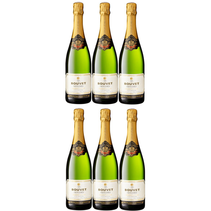 Bouvet Ladubay Crémant de Loire brut Blanc AOP Schaumwein Méthode traditionelle Frankreich (6 x 0,75l) - Versanel - 