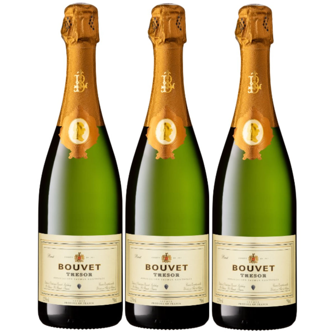 Bouvet Ladubay Saumur brut Blanc Trésor AOP Schaumwein Frankreich (3 x 0,75l) - Versanel - 