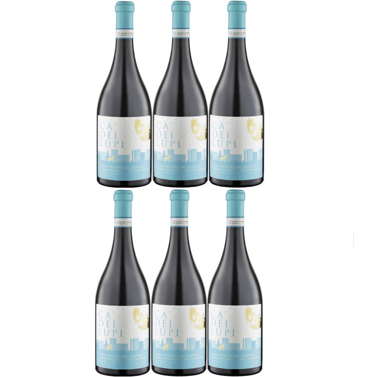 Ca' Dei Lupi Falanghina DOC Weißwein Wein trocken Italien (6 x 0.75l) - Versanel - 