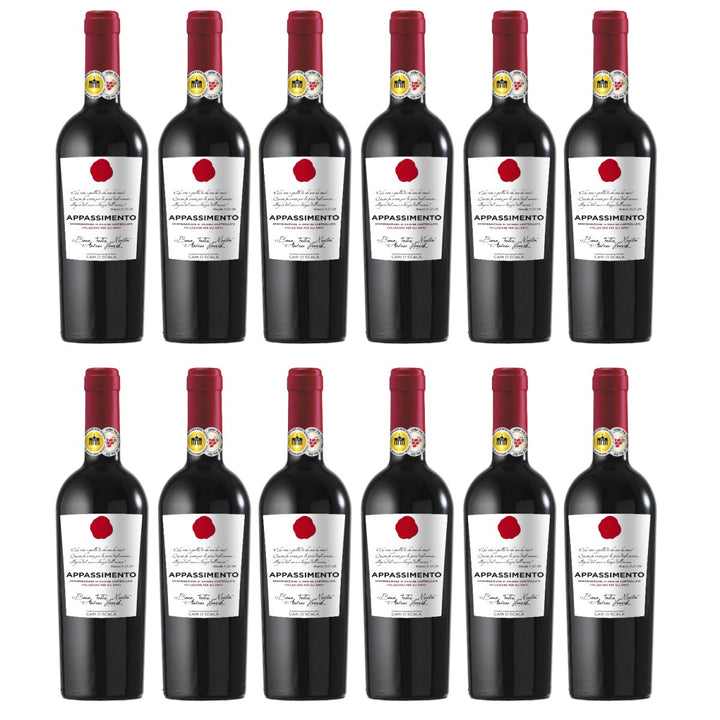 Carlo Scala Appassimento IGT Rotwein Rot Halbtrocken Italien (12 x 0,75l) - Versanel - Wein