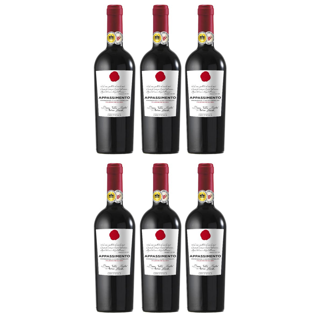 Carlo Scala Appassimento IGT Rotwein Rot Halbtrocken Italien (6 x 0,75l) - Versanel - Wein