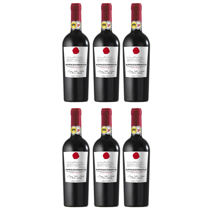 Carlo Scala Appassimento IGT Rotwein Rot Halbtrocken Italien (6 x 0,75l) - Versanel - Wein