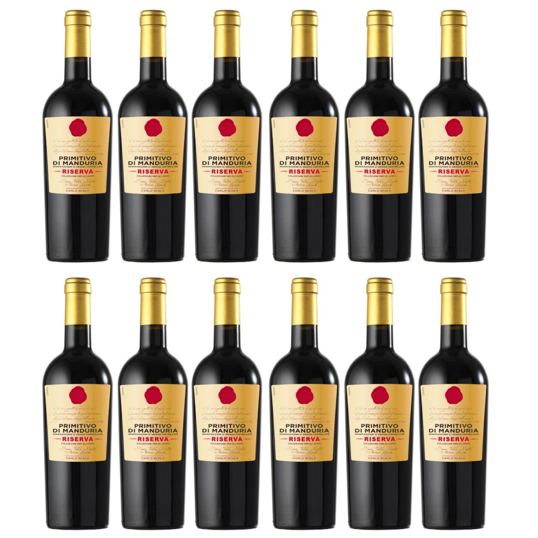 Carlo Scala Primitivo di Manduria Riserva DOC Rotwein Rot Trocken Italien Italien (12 x 0,75l) - Versanel - Wein