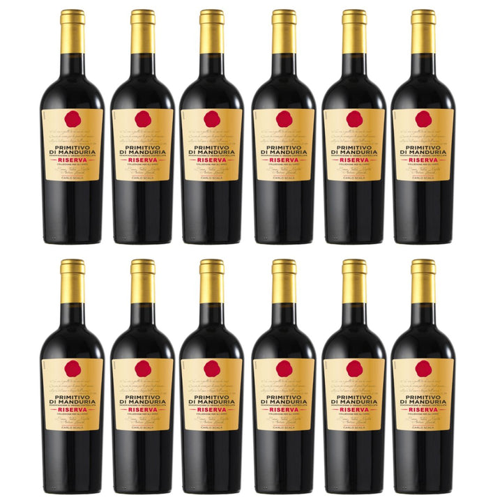 Carlo Scala Primitivo di Manduria Riserva DOC Rotwein Rot Trocken Italien Italien (12 x 0,75l) - Versanel - Wein