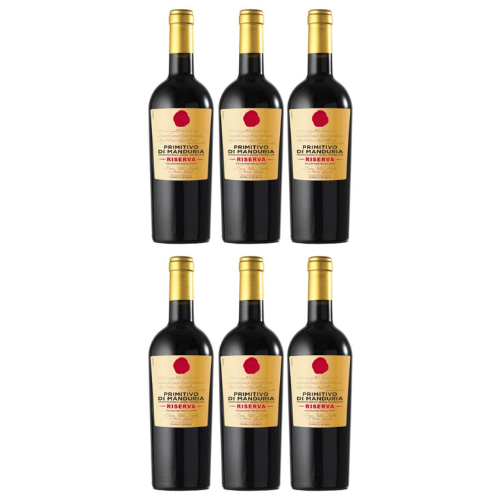 Carlo Scala Primitivo di Manduria Riserva DOC Rotwein Rot Trocken Italien Italien (6 x 0,75l) - Versanel - Wein