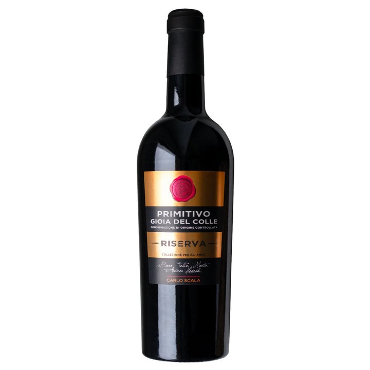 Carlo Scala Primitivo Gioia del Colle RISERVA DOC Rotwein Rot Trocken Italien (12 x 0,75l) - Versanel - Wein