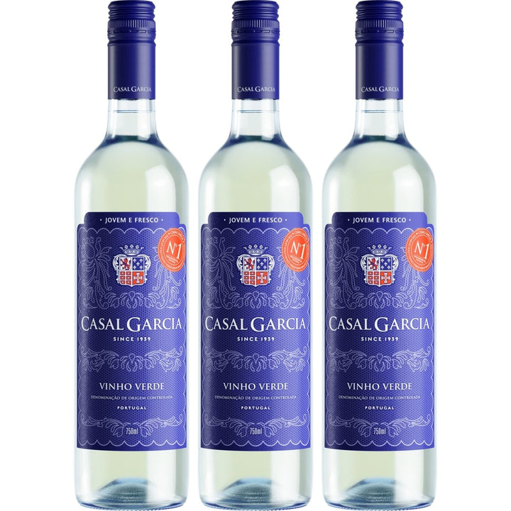 Casal Garcia Vinho Verde Weisswein Weiss halbtrocken Portugal (3 x 0.75 l) - Versanel - 