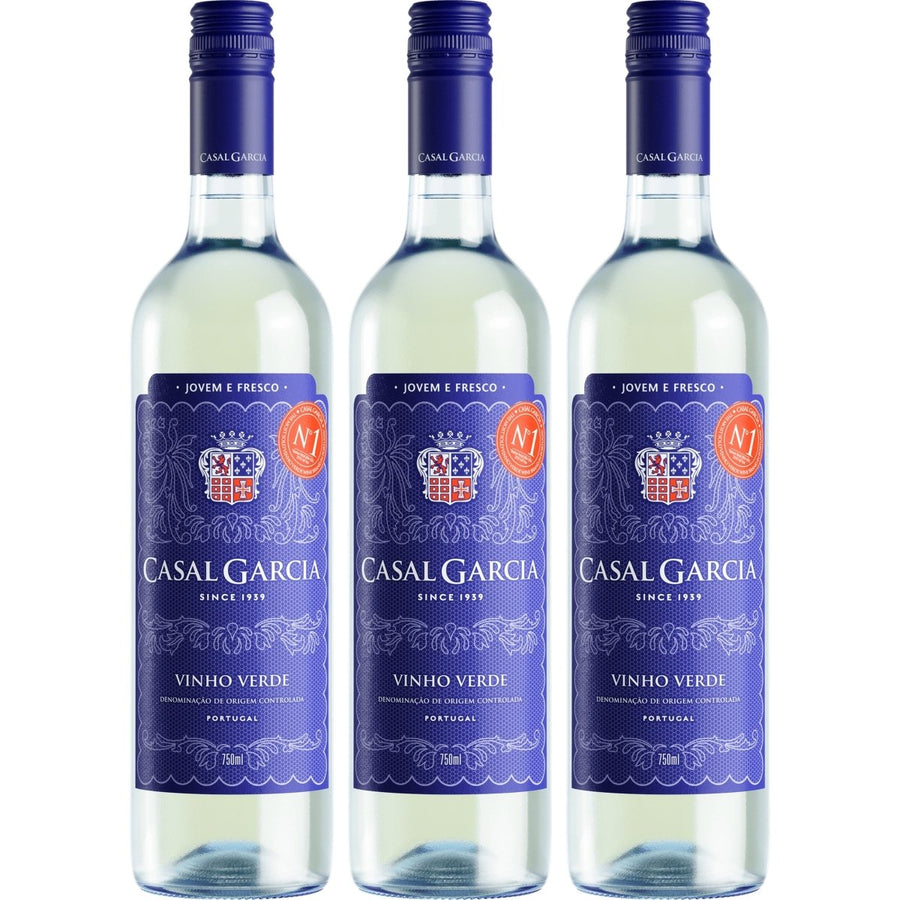Casal Garcia Vinho Verde Weisswein Weiss halbtrocken Portugal (3 x 0.75 l) - Versanel - 