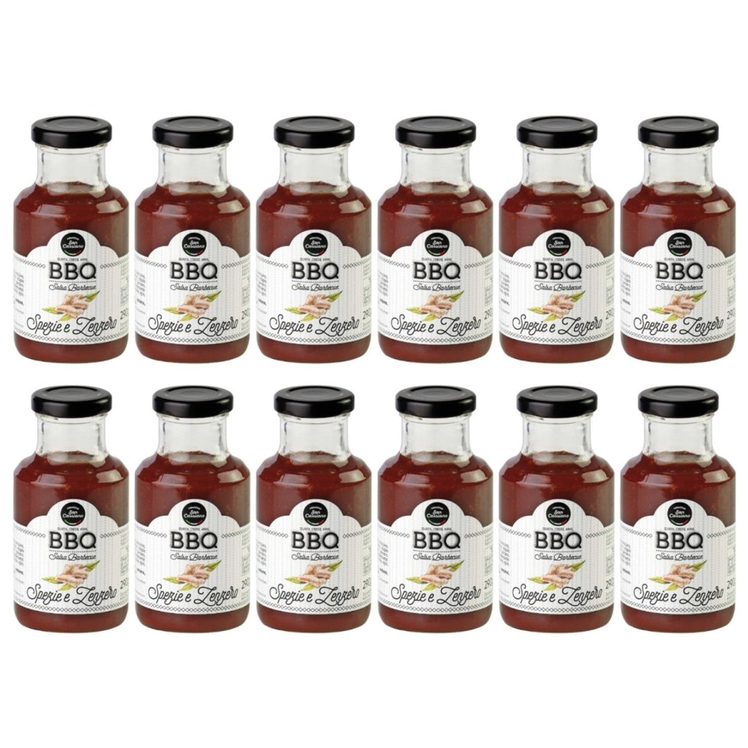 Cascina San Cassiano BBQ - Sauce mit Tomaten Ingwer und Gewürze Italien (12 x 290g) - Versanel - 