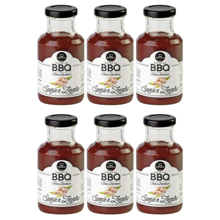 Cascina San Cassiano BBQ - Sauce mit Tomaten Ingwer und Gewürze Italien (6 x 290g) - Versanel - 