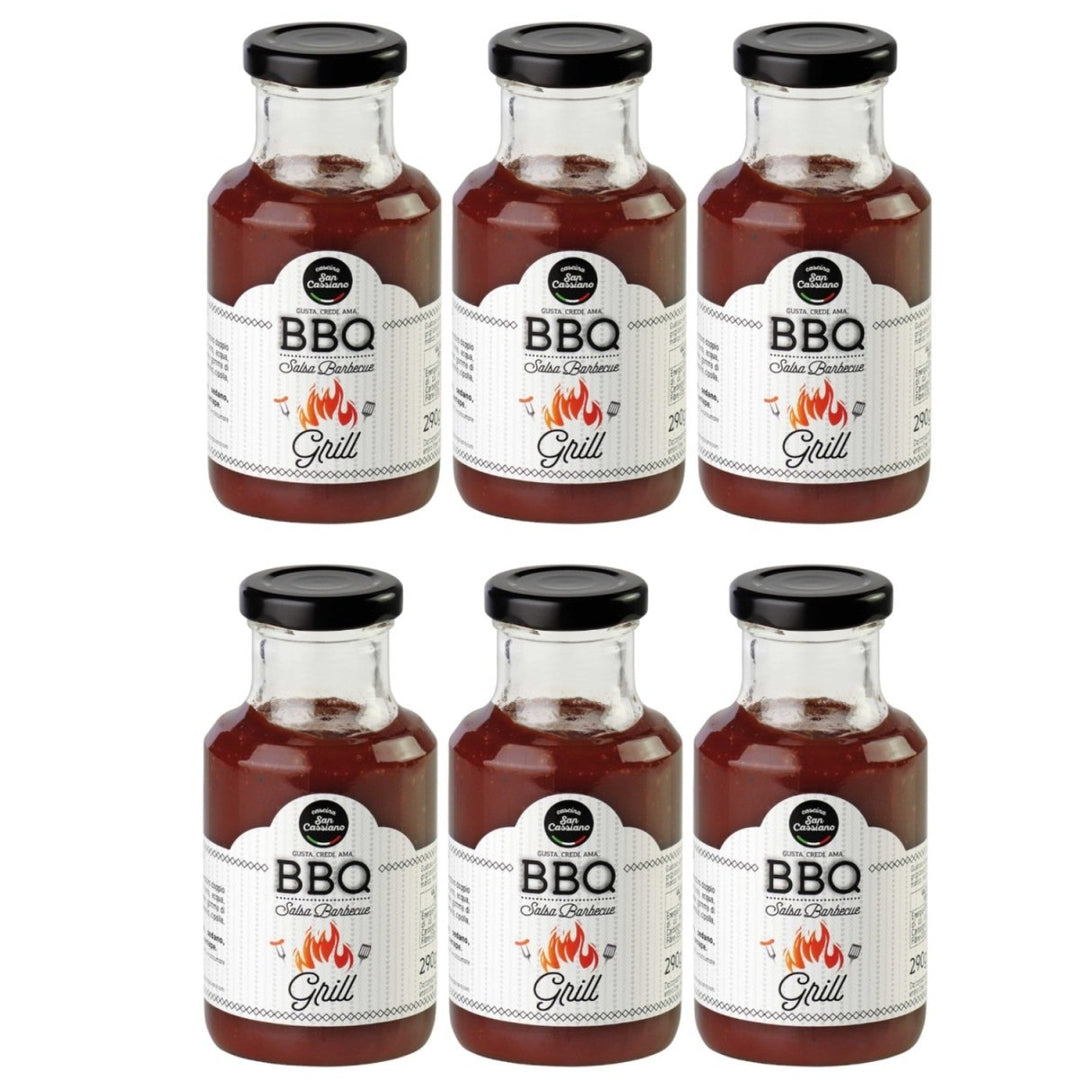 Cascina San Cassiano BBQ - Sauce mit Tomaten und Gewürze Italien (6 x 290g) - Versanel - 