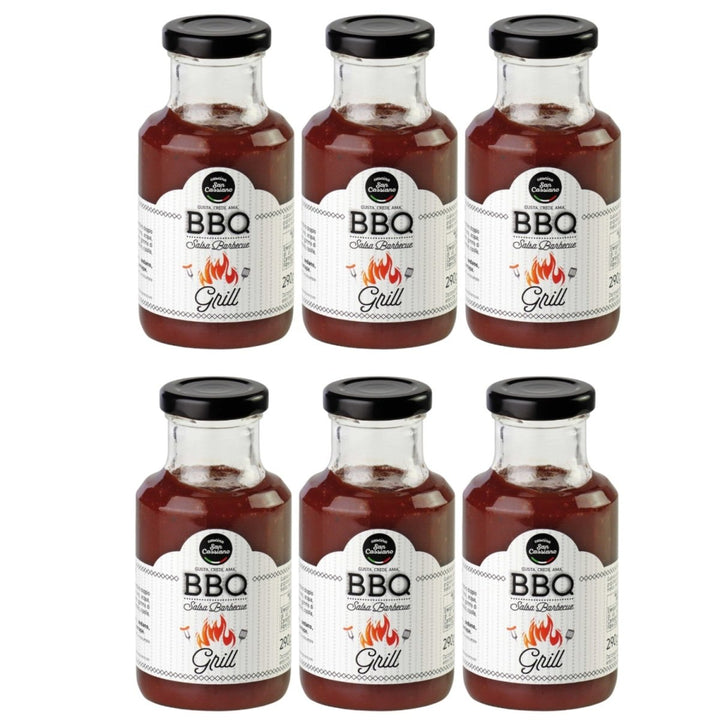 Cascina San Cassiano BBQ - Sauce mit Tomaten und Gewürze Italien (6 x 290g) - Versanel - 