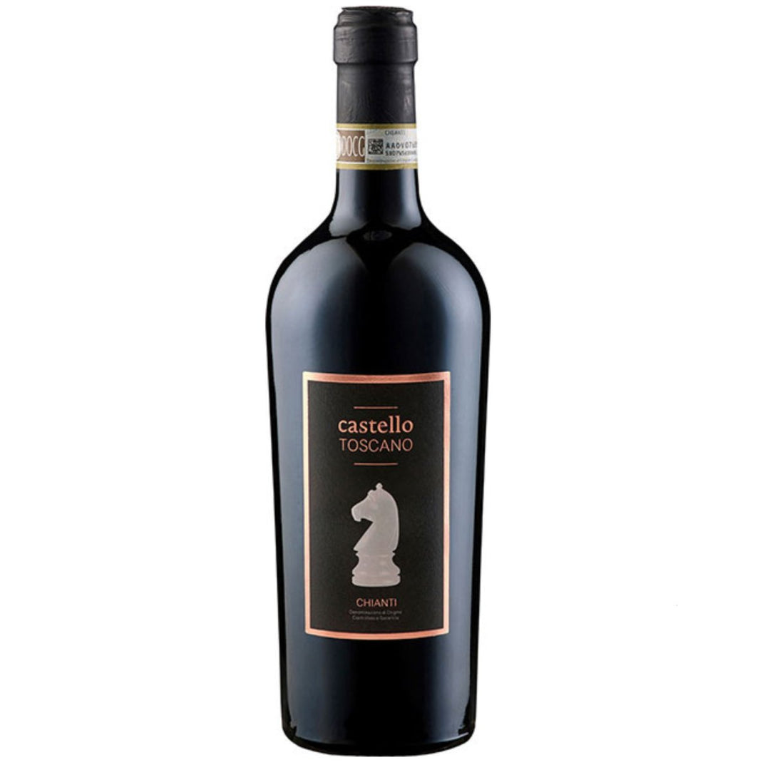 Castello Toscano Chianti Sangiovese DOCG Trocken Rotwein Wein Italien (12 x 0.75 l) - Versanel - Wein