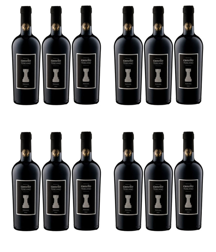 Castello Toscano Rosso IGT Rotwein Rot halbtrocken Italien (12 x 0.75 l) - Versanel - 