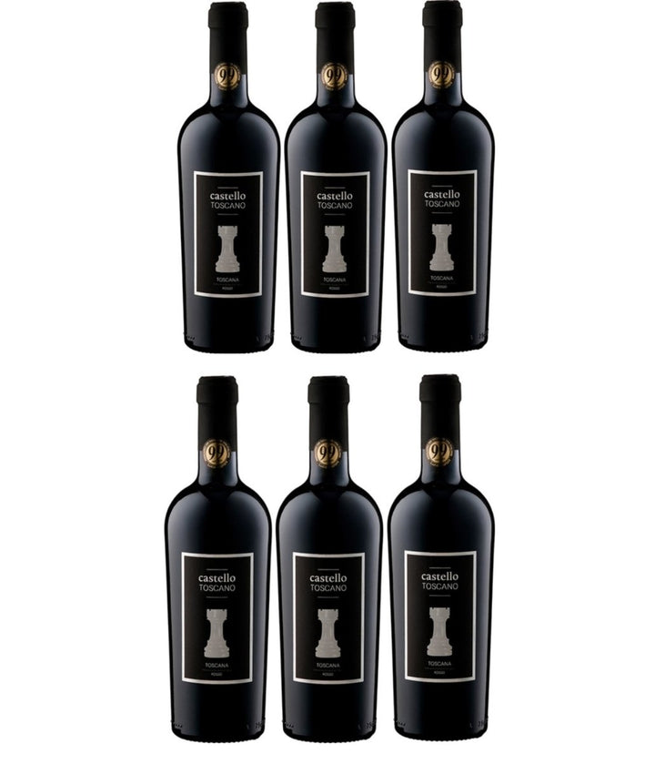 Castello Toscano Rosso IGT Rotwein Rot halbtrocken Italien (6 x 0.75 l) - Versanel - 