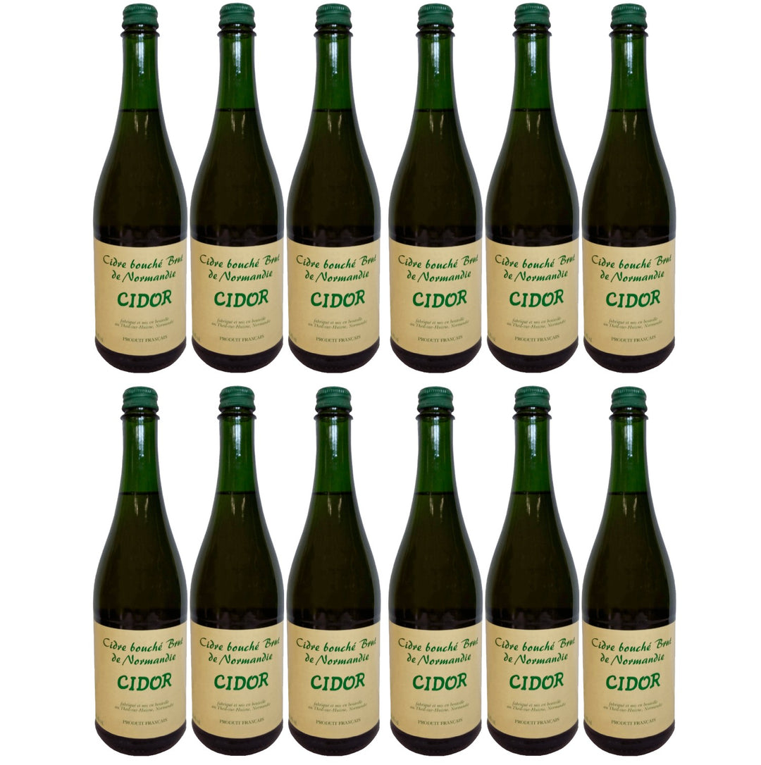 Cidre Bouché Brut Cidor mit Schraubverschluss trocken Frankreich (12 x 0,75l)