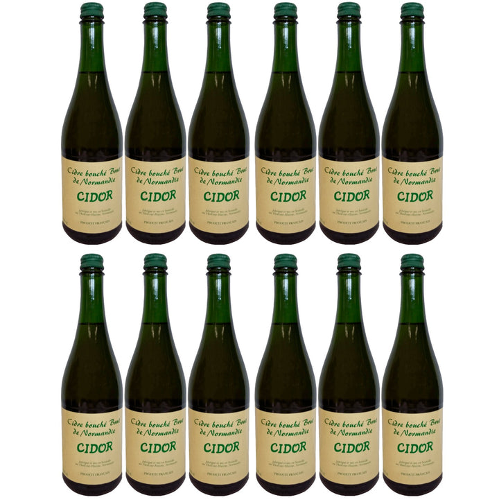 Cidre Bouché Brut Cidor mit Schraubverschluss trocken Frankreich (12 x 0,75l)