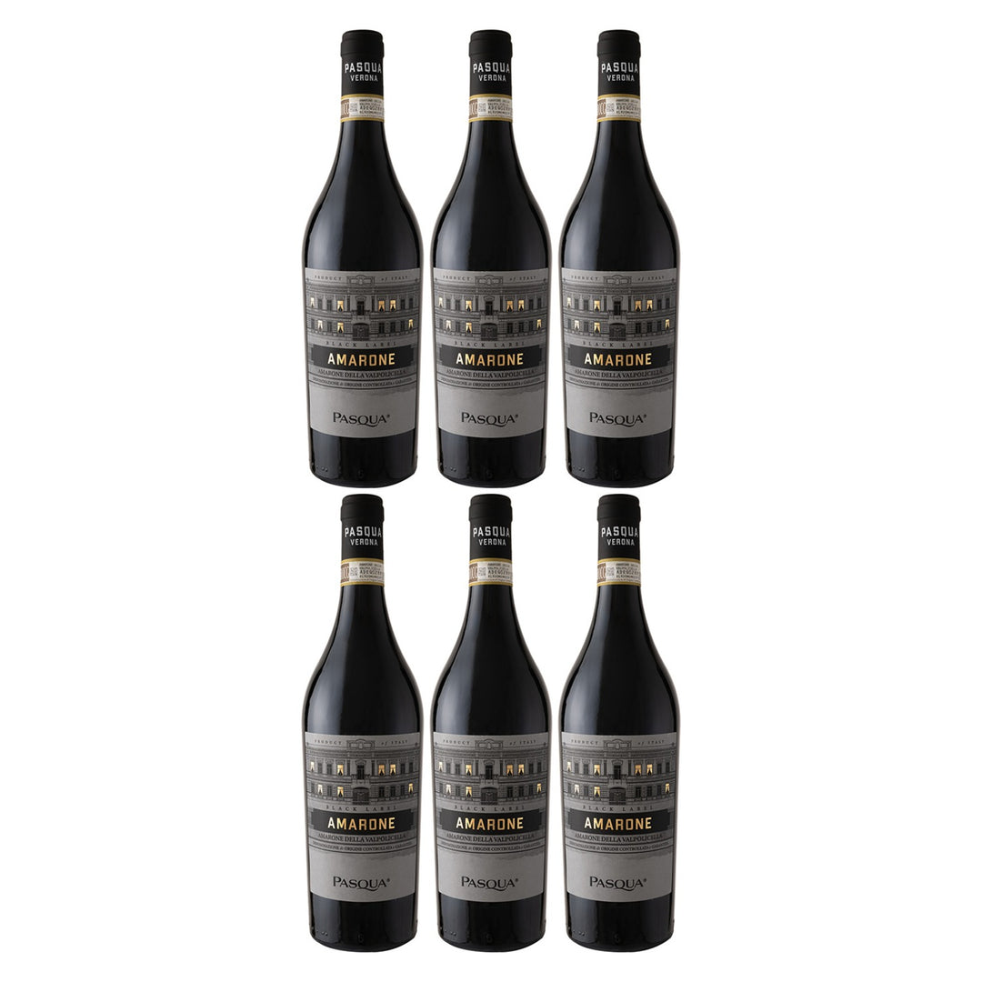 Pasqua Amarone della Valpolicella DOCG Blacklabel Rotwein Rot Trocken Italien (6 x 0,75l)