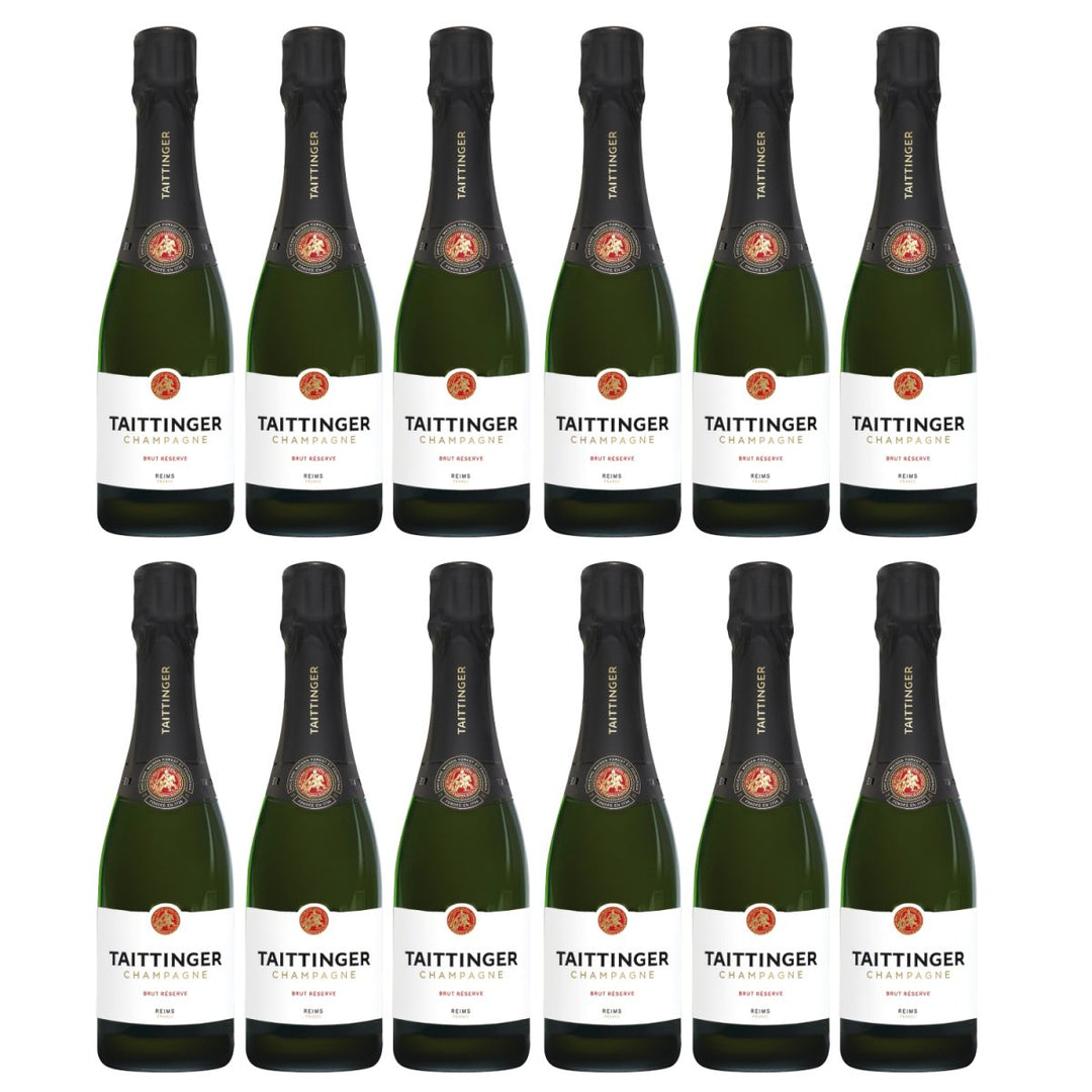 Champagne Taittinger Brut Réserve Schaumwein Trocken Weiss Frankreich (12 x 0,375l) - Versanel - 