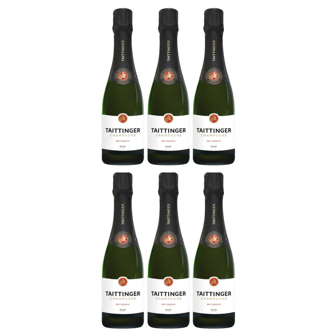 Champagne Taittinger Brut Réserve Schaumwein Trocken Weiss Frankreich (6 x 0,375l) - Versanel - 
