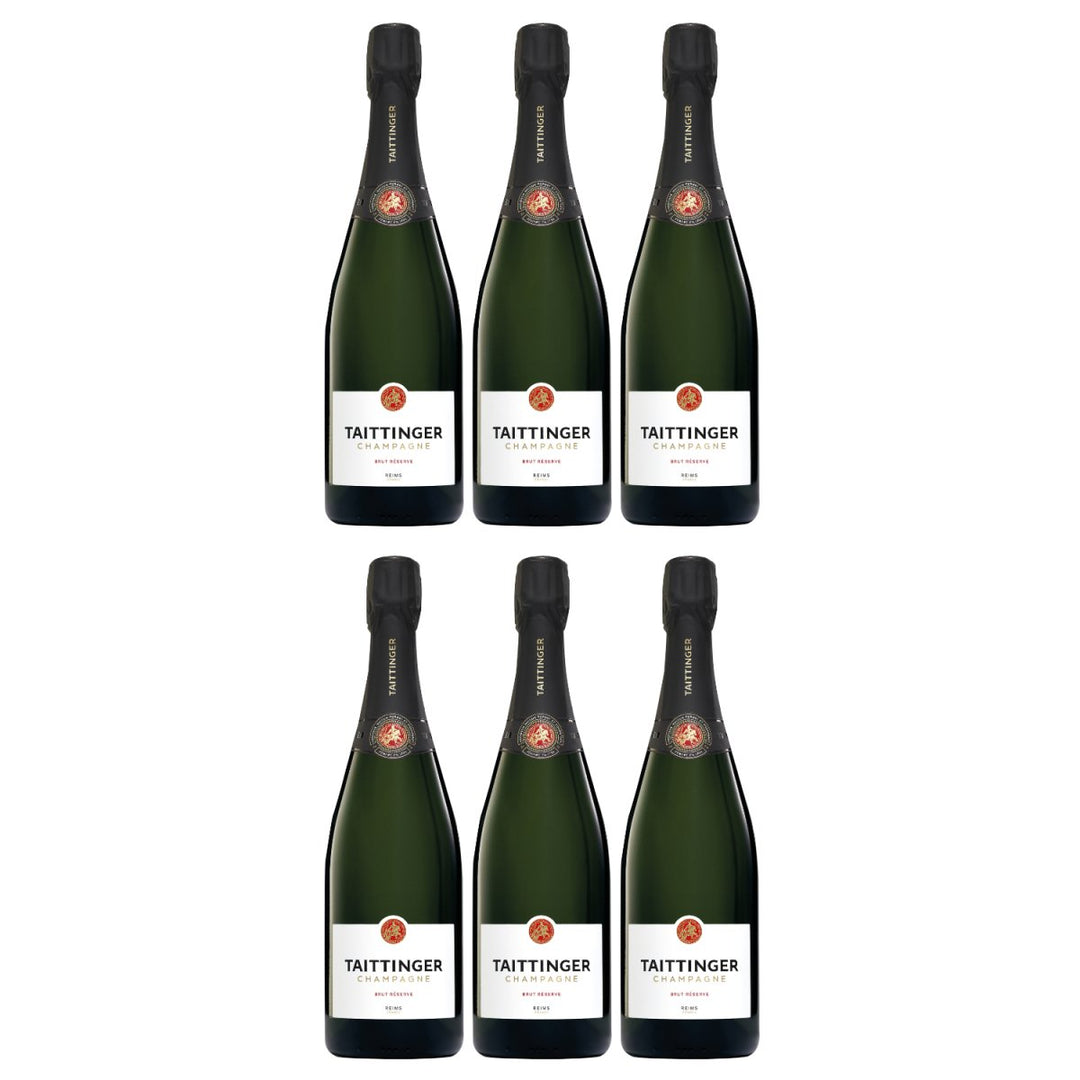 Champagne Taittinger Brut Réserve Schaumwein Trocken Weiss Frankreich (6 x 0,75l) - Versanel - 
