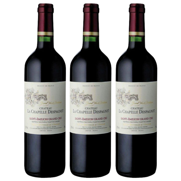 Château la Chapelle Despagnet Saint Emilion Grand Cru AOC Rotwein Wein trocken Frankreich (3 x 0,75l) - Versanel - Wein