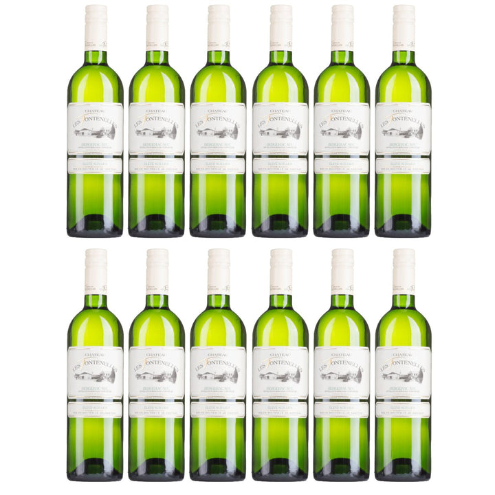 Château Les Fontenelles Bergerac Blanc Sec Weißwein Weiss Trocken Frankreich (12 x 0,75l) - Versanel - Wein
