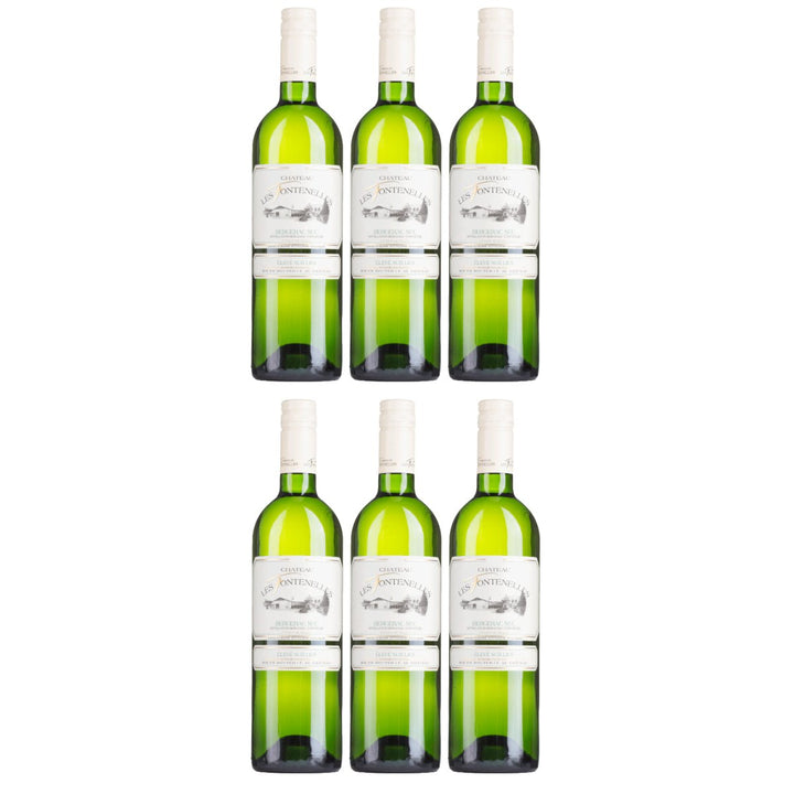 Château Les Fontenelles Bergerac Blanc Sec Weißwein Weiss Trocken Frankreich (6 x 0,75l) - Versanel - Wein