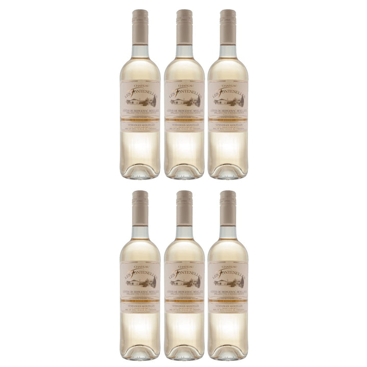 Château Les Fontenelles Bergerac Moelleux Weißwein Wein Weiss Süß Frankreich (6 x 0,75l) - Versanel - Wein
