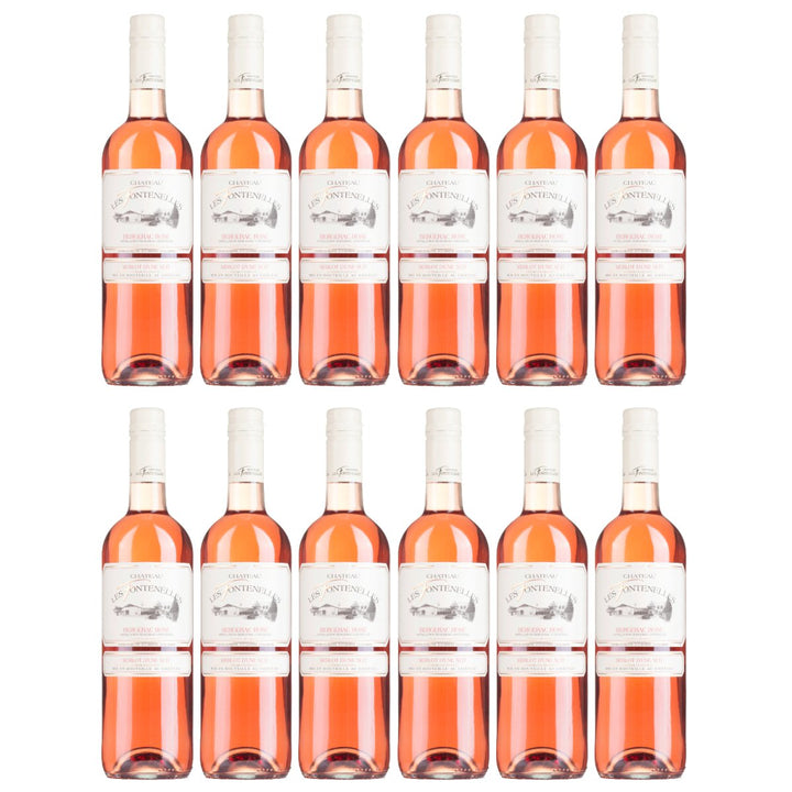 Château Les Fontenelles Bergerac Roséwein Rosé trocken Frankreich (12 x 0,75l) - Versanel - Wein