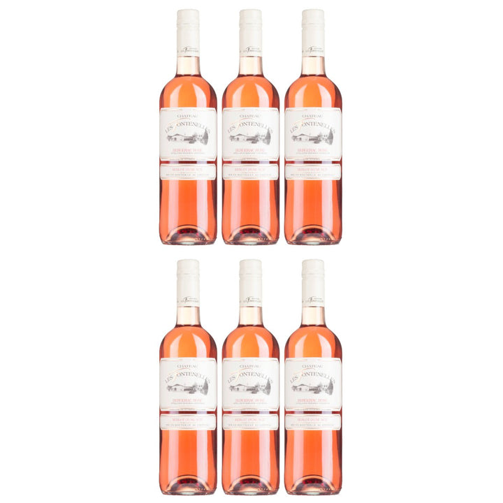 Château Les Fontenelles Bergerac Roséwein Rosé trocken Frankreich (6 x 0,75l) - Versanel - Wein